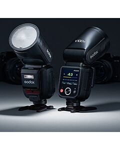 Godox V100 F TTL Li-ion Round Head Camera Flash-Fuji