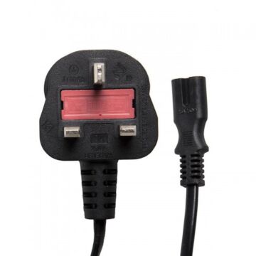 Figure of 8 UK Mains Power Cable | 5m 