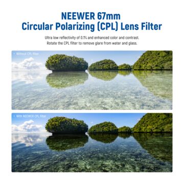 NEEWER Polarizer CPL Lens Filter 67mm