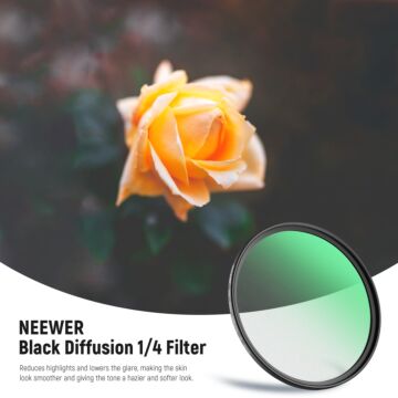 NEEWER Black Diffusion 1/4 Cinematic Effect Filter 46mm