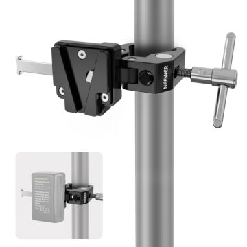 NEEWER Mini V Mount Battery Plate with Super Crab Clamp
