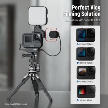 NEEWER AC007 Video Rig Cage For GoPro Hero 12 11 10 9