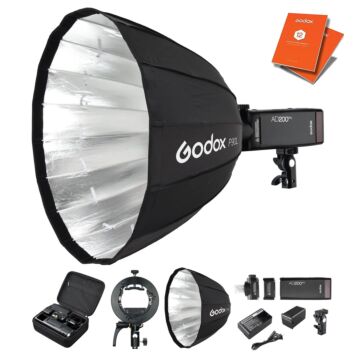Godox AD200 Pro II | S2 Speedlite Bracket |Parabolic Softbox