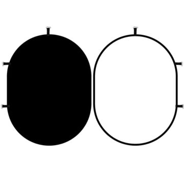 Pop Up Reversible Black and White Folding Collapsible Background | 100x150cm 