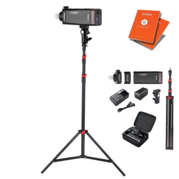 GodoxAD200 Pro II  Portable Flash Kit with 265cm Lightstand