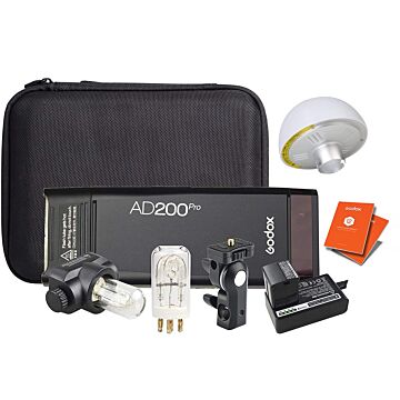 Godox AD200 Pro II with AD-S17 Hemisphere Diffuser
