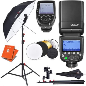 V860III Umbrella Lighting Kit for Fuji