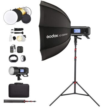 GODOX AD400Pro Portable Studio Softbox Lighting Kit 400Ws