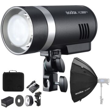 Godox AD300 Pro with AD-S85 White Softbox 