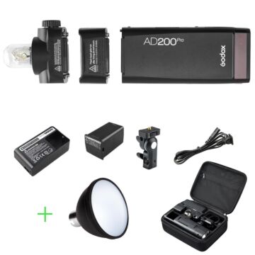 Godox KIT AD200 Pro II  200Ws Portable Flash |  Reflector Included