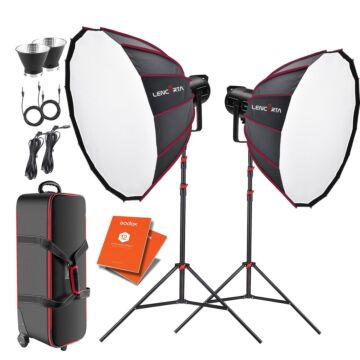 Godox Twin SL150WII Kit with QR-P70T Softboxes and Bag