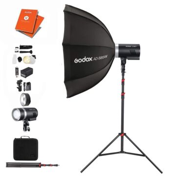GODOX AD300Pro II Portable Studio Softbox Lighting Kit | 300Ws