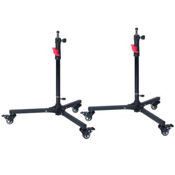 Lencarta Low Level Photography Light Stand | 2 Section Tier| Pack Of Two