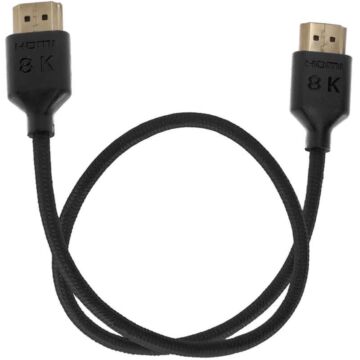 Kondor Blue KONHDMI21BK 8K HDMI 2.1 17" BRaided Cable For On-Camera Monitors