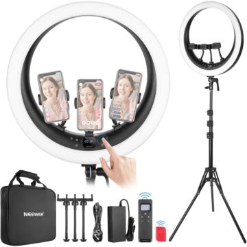 RP19H RING LIGHT KIT WITH 3PCS MOBILE PHONE BRACKET(UK)