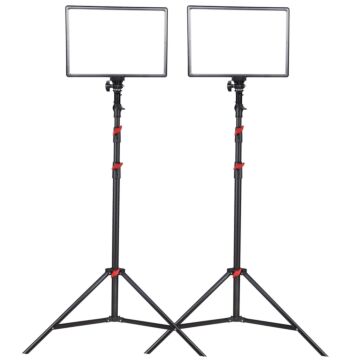 Lencarta 100W LED Panel Lighting Kit | 265cm Lightstand