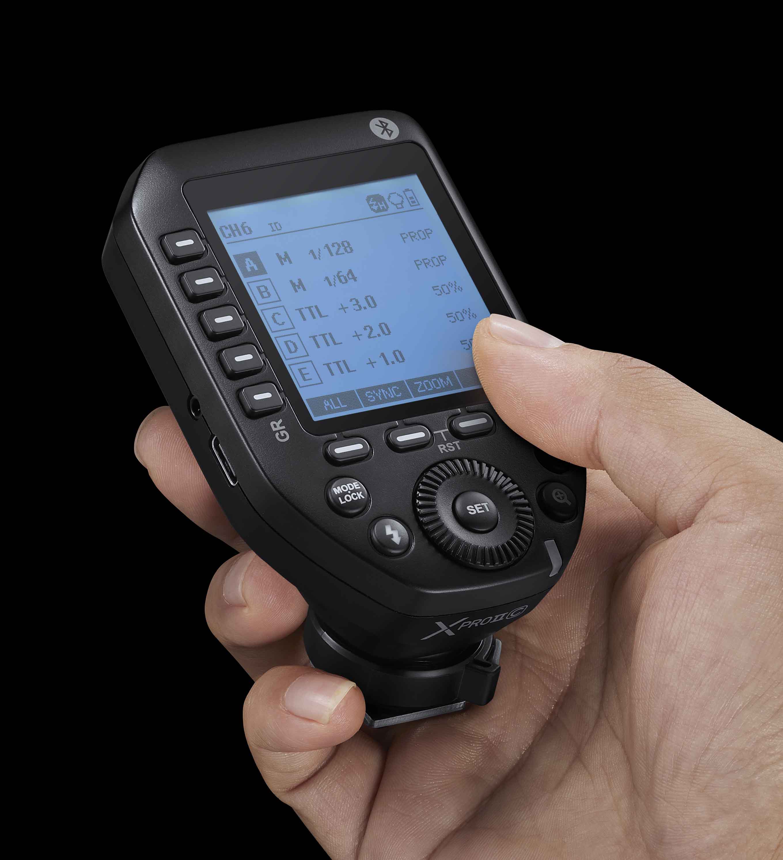 Godox XPRO II in hand